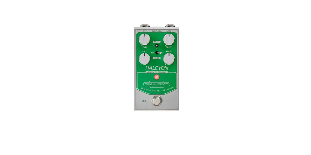 Origin Effects Halcyon Green Overdrive Classic Low Gain Drive Pedal Owner's Manual