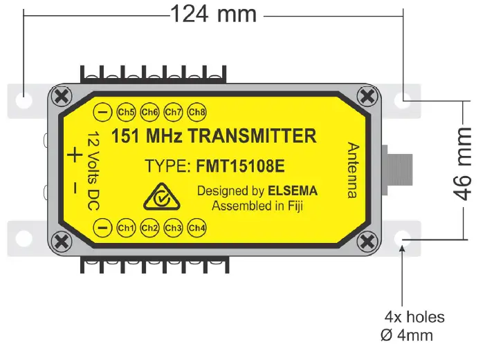 ELSEMA-FMT15101E-8-Channel-151MHz-Transmitter-12