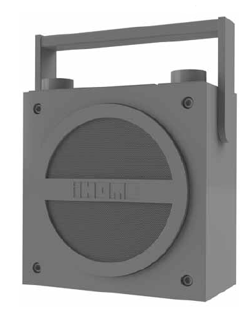 iHome iBT4GC Bluetooth Rechargeable Boombox with FM Radio (1)