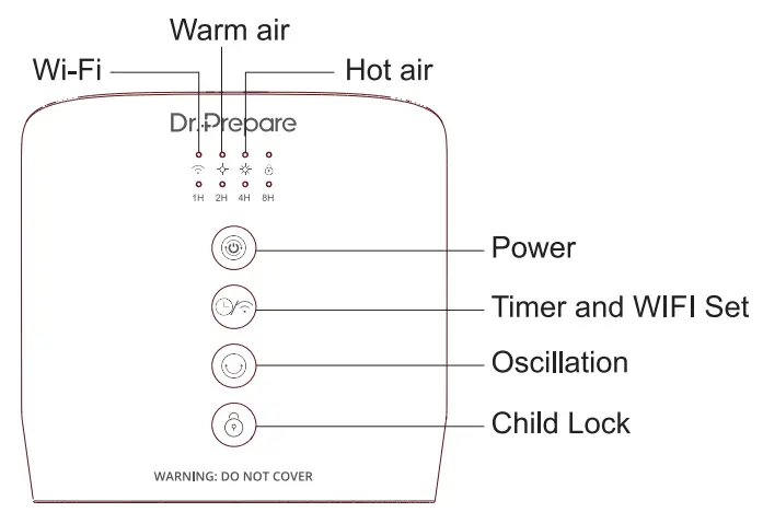 Dr Prepare DCH02WF 16-Inch Space Heater - 2