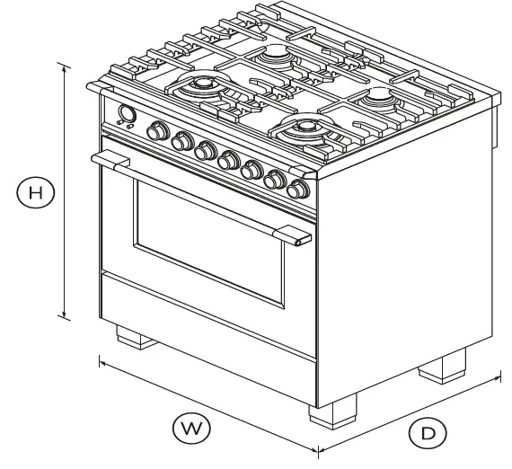 FISHER PAYKEL OR30SCG6B1 30 Inch 4 Burners Dual Fuel Range-1
