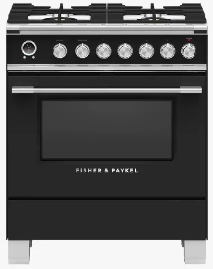 FISHER PAYKEL OR30SCG6B1 30 Inch 4 Burners Dual Fuel Range