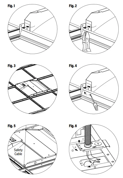 PQL 550948WEM LED Center Basket Fixtures - fig 1