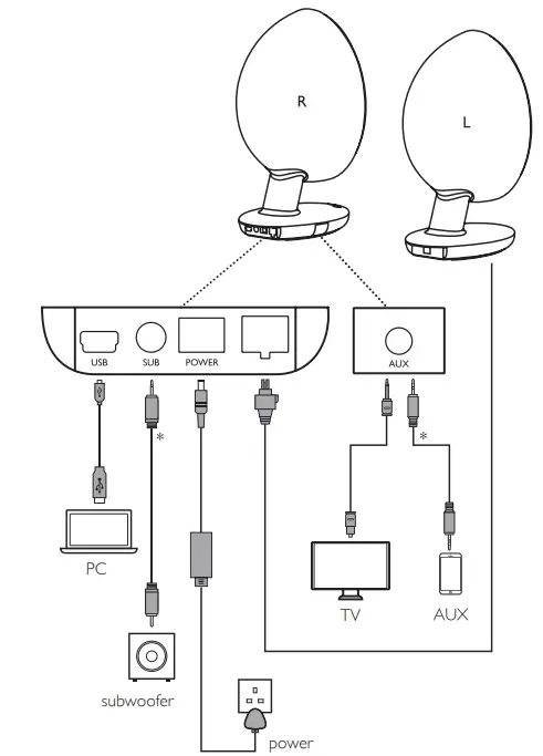 KEF EGG Versatile Desktop Speaker System - Frosted Blue-3