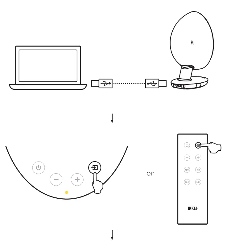KEF EGG Versatile Desktop Speaker System - Frosted Blue-6