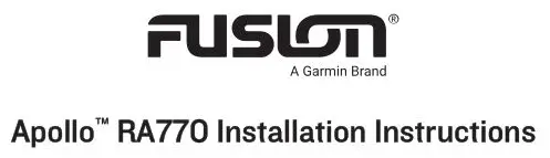 FUSION Apollo RA770 Installation Guide