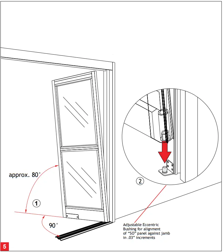 dormakaba ICU300 ICU300T Sliding Doors with Track Guide System - fig 4