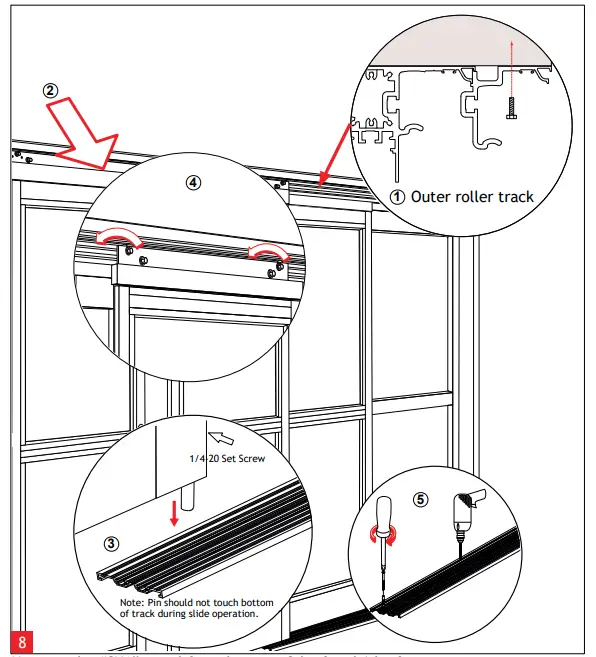 dormakaba ICU300 ICU300T Sliding Doors with Track Guide System - fig7