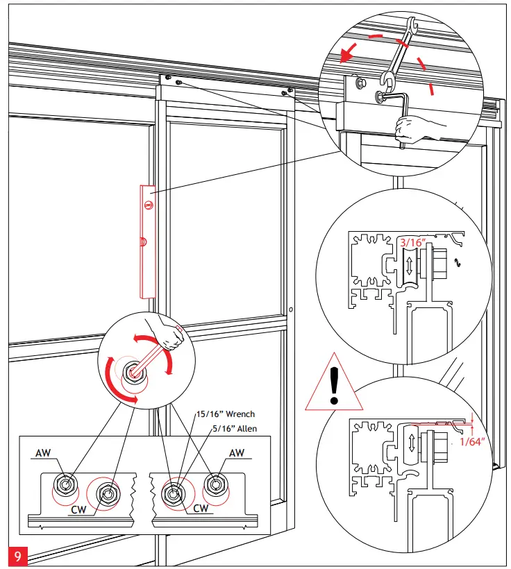 dormakaba ICU300 ICU300T Sliding Doors with Track Guide System - fig8