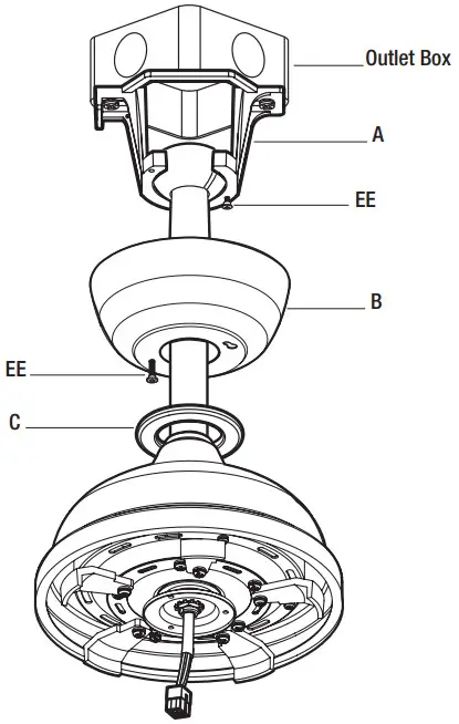 HAMPTON BAY YG991 MBK Seaport Ii 52 Inch Ceiling Fan - Figure 14