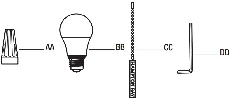 HAMPTON BAY YG991 MBK Seaport Ii 52 Inch Ceiling Fan - Figure 2