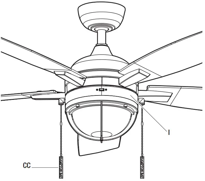HAMPTON BAY YG991 MBK Seaport Ii 52 Inch Ceiling Fan - Figure 22