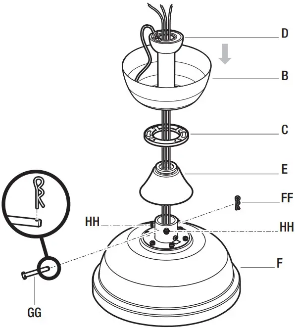 HAMPTON BAY YG991 MBK Seaport Ii 52 Inch Ceiling Fan - Figure 8