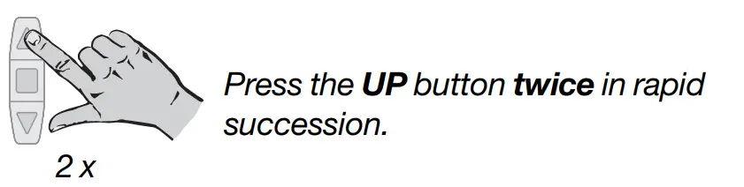 SELVE i-R Send 1 Radio Hand Transmitter - Set intermediate position 3