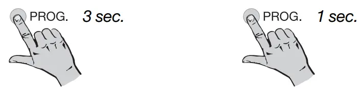 SELVE i-R Send 1 Radio Hand Transmitter - Set intermediate position 4