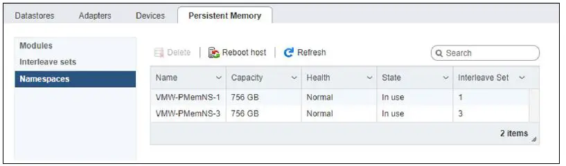 intel Optane Persistent Memory and SAP HANA Platform Configuration on VMware ESXi-5