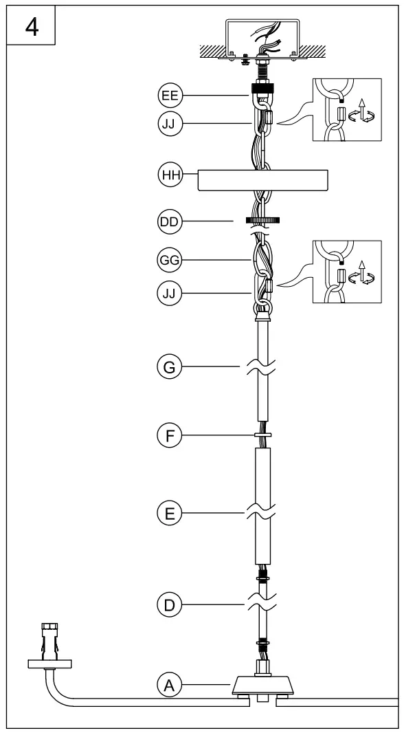 PROGRESS LIGHTING P400332 Cabarro 5-Light Brushed Nickel Transitional Chandelier - fig 5