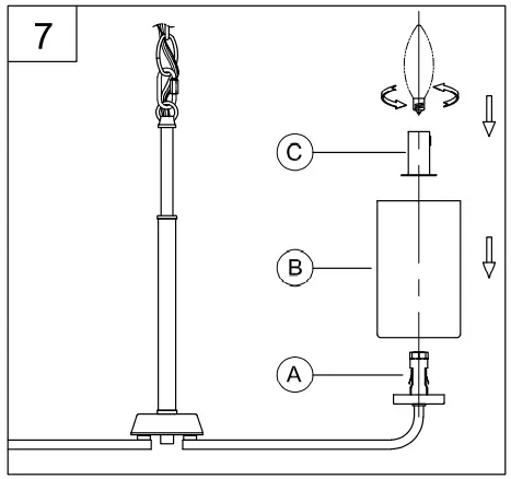 PROGRESS LIGHTING P400332 Cabarro 5-Light Brushed Nickel Transitional Chandelier - fig 9