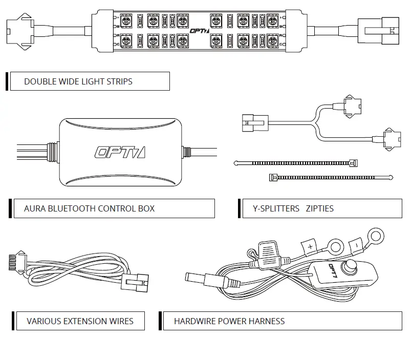 OPT7 Aura Pro-Snowmobile-Underbody-LED-Lighting-Kit-FIG- (1)