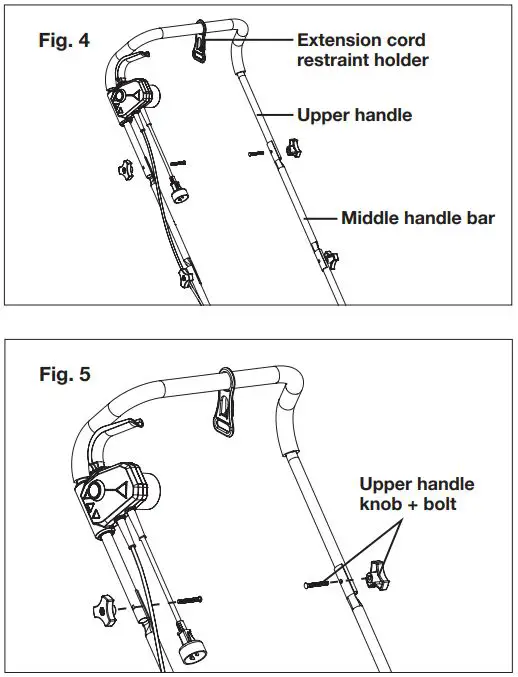 SUNJOE AJ801E-RM Electric Scarifier Dethatcher 12.6-Inch 12-AMP User Manual - Fig 4,5