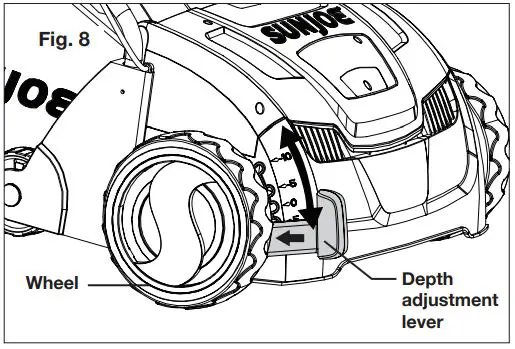 SUNJOE AJ801E-RM Electric Scarifier Dethatcher 12.6-Inch 12-AMP User Manual - Fig 8