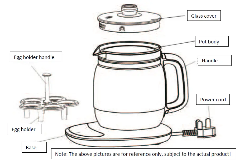 Hello Kitchen YSH-B18T1 Jiafu Electric Kettle 01