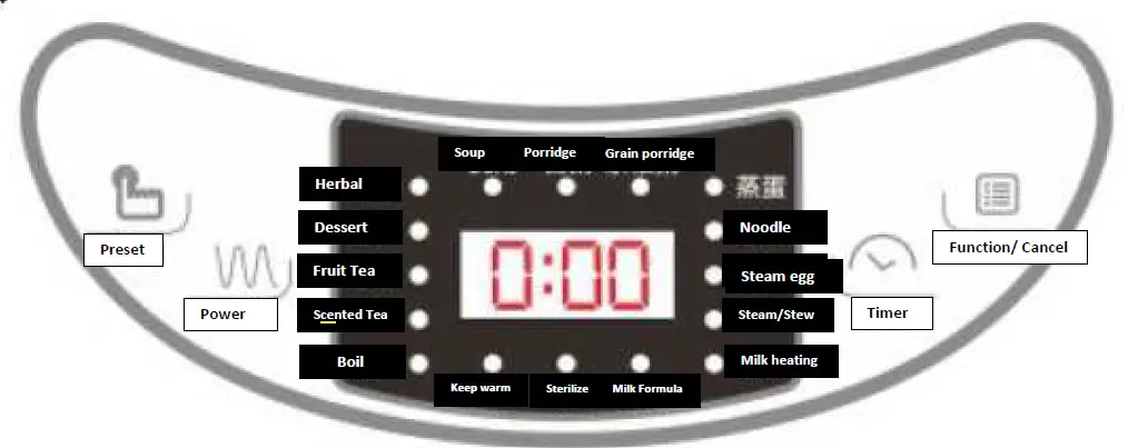 Hello Kitchen YSH-B18T1 Jiafu Electric Kettle 02