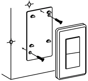 SURAIELEC URKW11A 3 Way Wireless Light Switch and Receiver Kit - Treansmitter Installtion