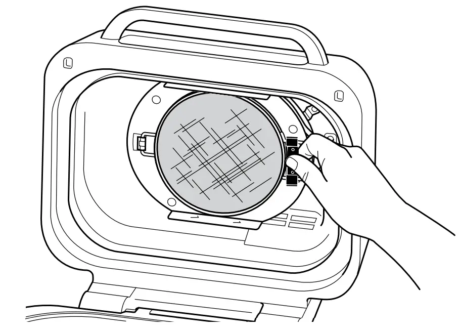 Removing splatter shield cleaning