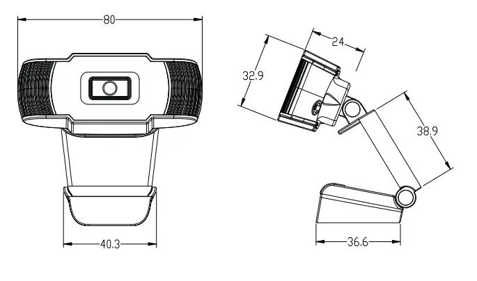 TECHMADE TM-M0160 Webcam 1080 FUll HD - FIGURE 1