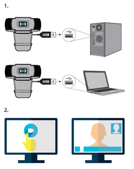 TECHMADE TM-M0160 Webcam 1080 FUll HD