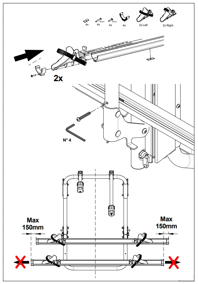 BR-SYSTEMS 4000520 Bike Lift 12V Motor Installation Instruction illustration