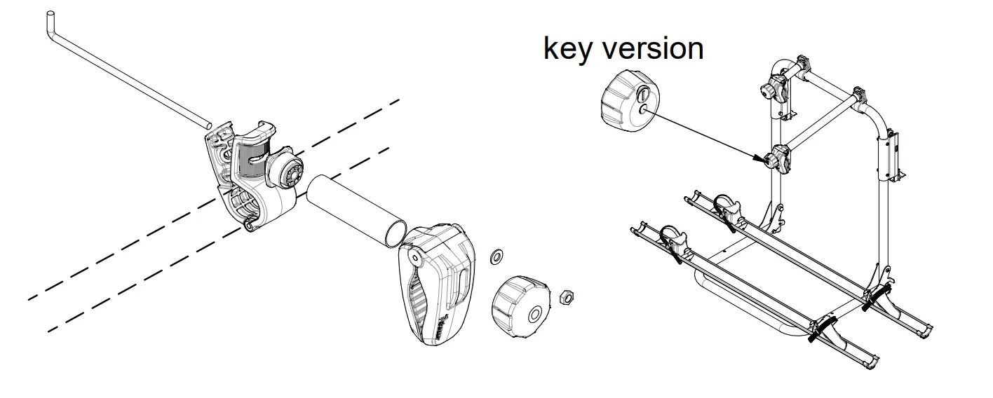 BR-SYSTEMS 4000520 Bike Lift 12V Motor Installation Instruction illustration