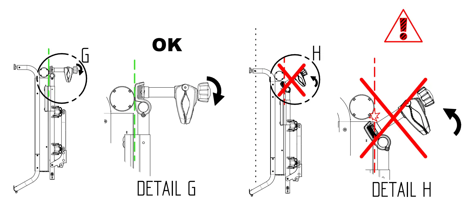 BR-SYSTEMS 4000520 Bike Lift 12V Motor Installation Instruction illustration