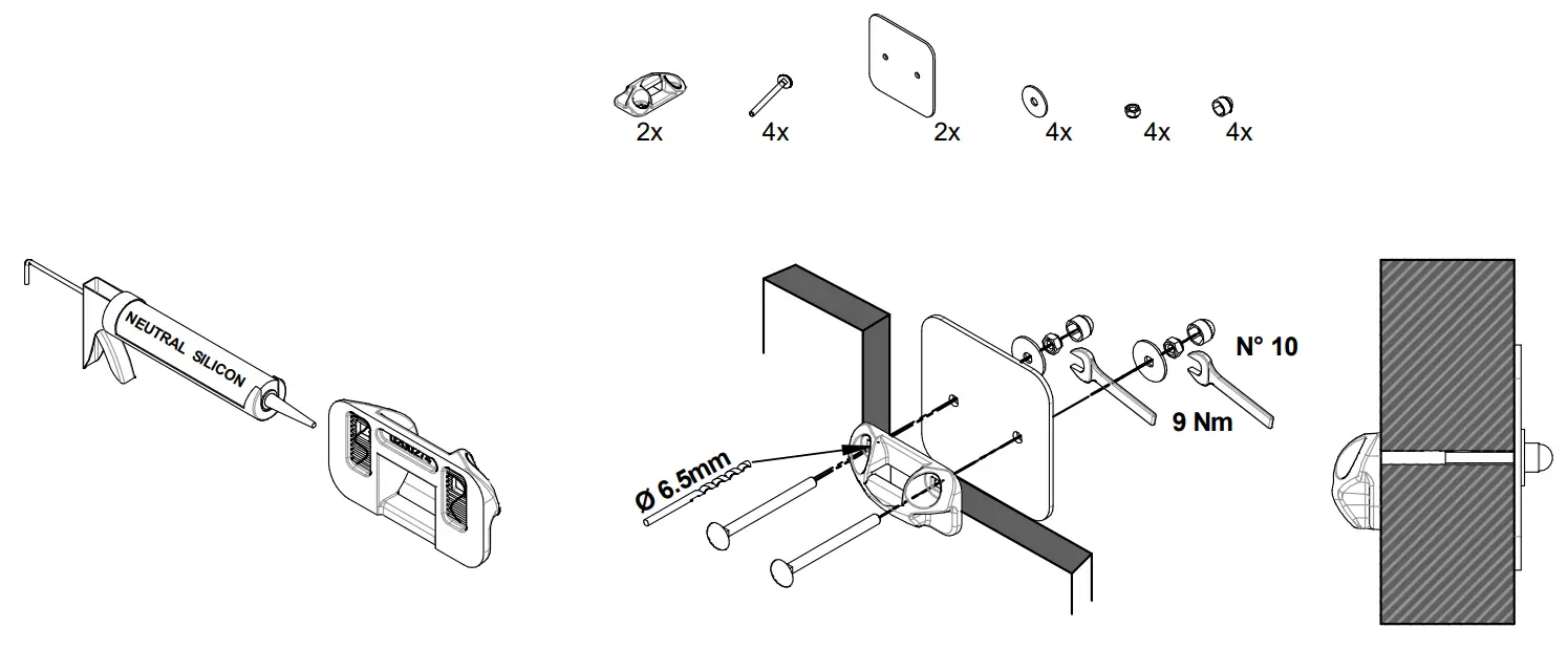 BR-SYSTEMS 4000520 Bike Lift 12V Motor Installation Instruction illustration