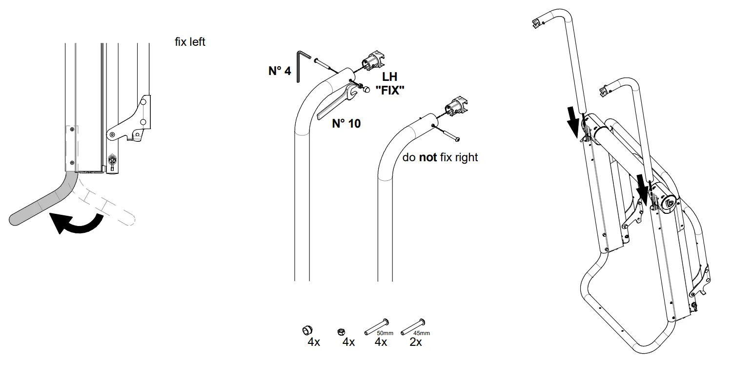 BR-SYSTEMS 4000520 Bike Lift 12V Motor Installation Instruction illustration