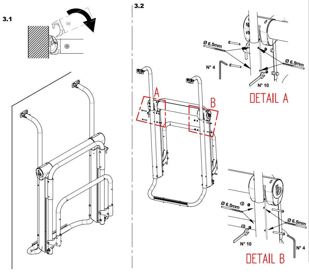 BR-SYSTEMS 4000520 Bike Lift 12V Motor Installation Instruction illustration