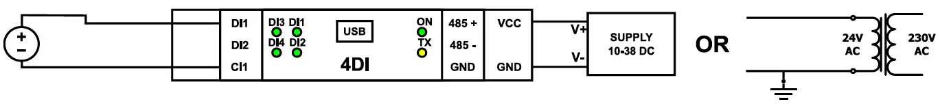 iSMA CONTROLLI SFAR-1M-4DI-M Modbus I-O Module-FIG-2