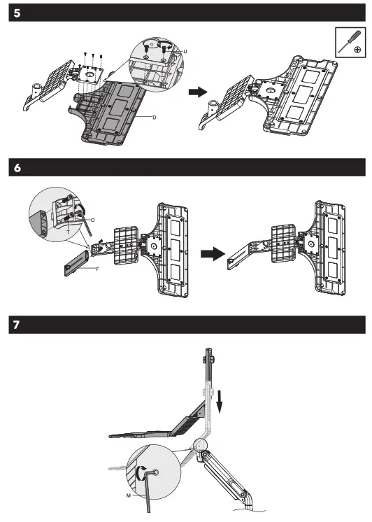 AlzaErgo APW-EGSSC110B Sit-Stand Desk Converter - 5