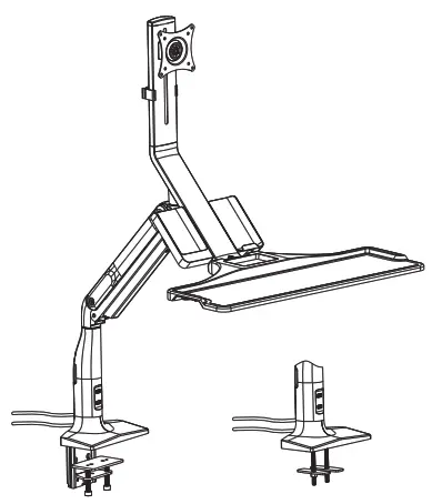 AlzaErgo APW-EGSSC110B Sit-Stand Desk Converter