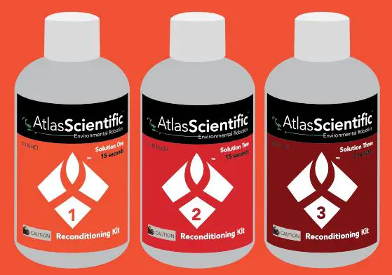 AtlasScientific B07VDMNB92 Gen 2 Consumer Grade pH Probe Double Junction Silver User Manual - Probe reconditioning