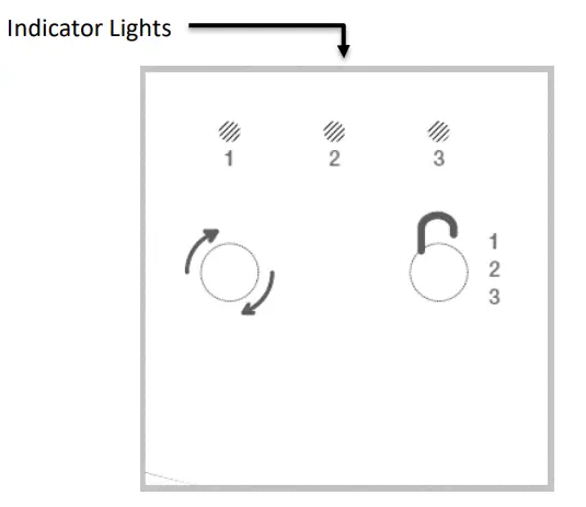 Drucker Diagnostics HORIZON 6 Compact Routine SET and LOCK Centrifuge - Indicator Lights