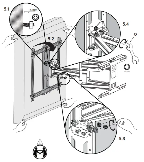 kanto PDX650SG Stainless Steel Outdoor Full Motion TV Mount - Hang and Secure TV