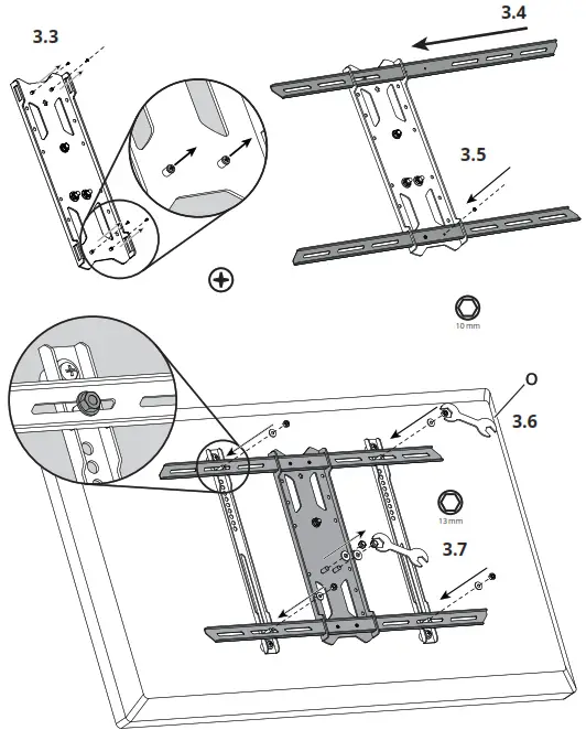 kanto PDX650SG Stainless Steel Outdoor Full Motion TV Mount - Screws2