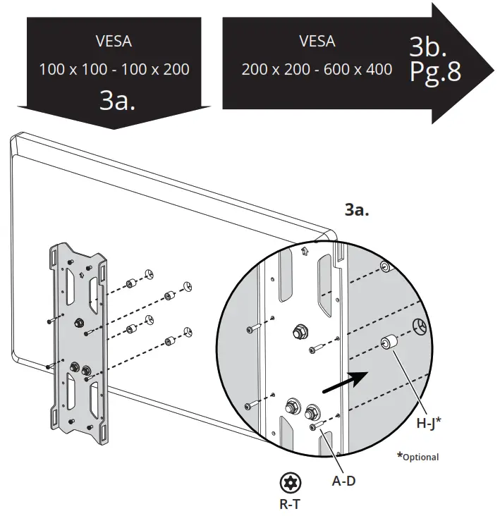 kanto PDX650SG Stainless Steel Outdoor Full Motion TV Mount - TV Brackets