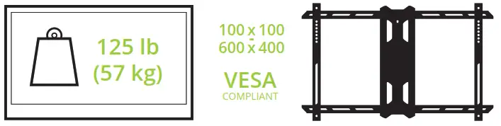 kanto PDX650SG Stainless Steel Outdoor Full Motion TV Mount - icon