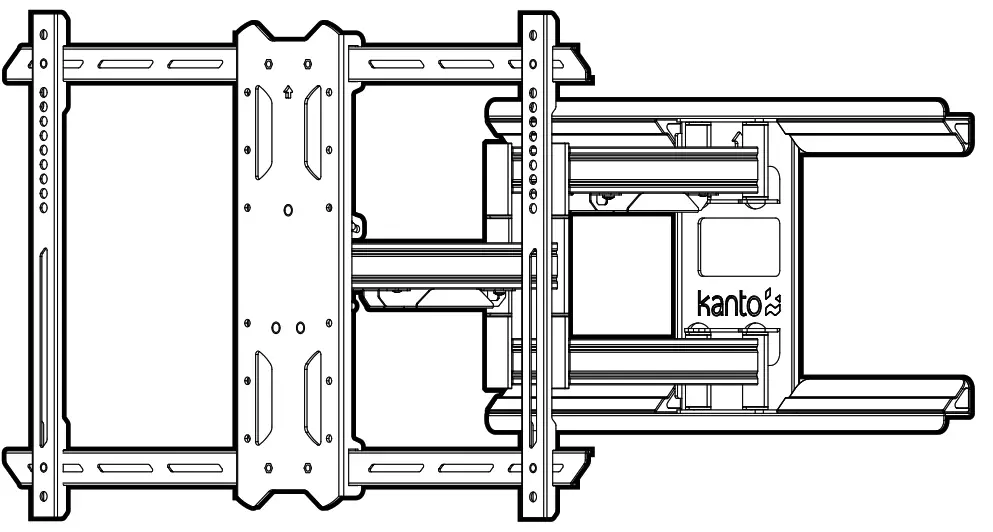 kanto PDX650SG Stainless Steel Outdoor Full Motion TV Mount