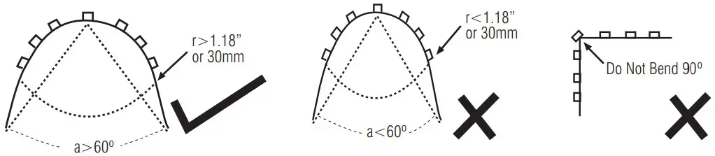 EXTERIOR LIGHTS 99025 Orion65 LED - bending the strips