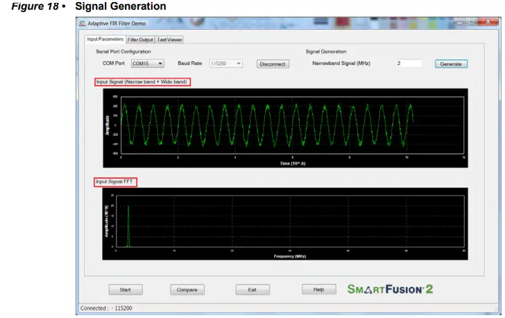 Microsemi DG0441 SmartFusion2 SoC FPGA Adaptive FIR Filter Libero - Signal Generation1