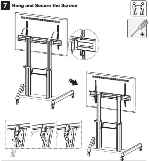 FIG 12 Hang and Secure the Screen.JPG